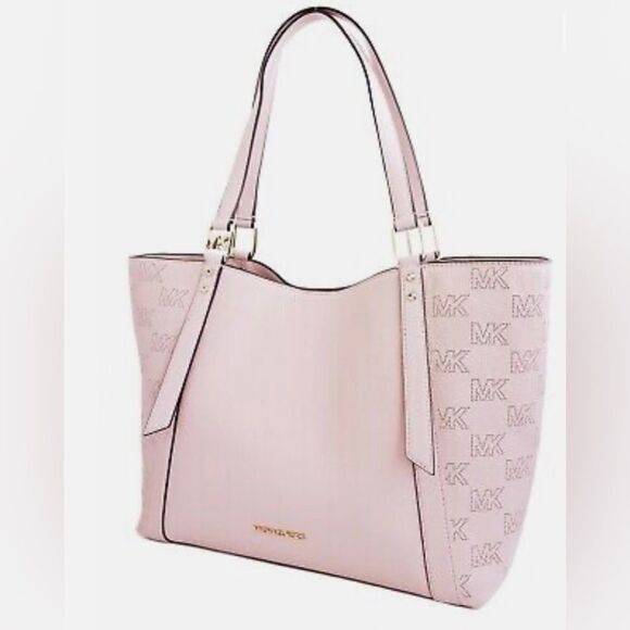 Michael Kors Arlo Powder Blush Large Leather Grab Tote - Picture 2 of 8